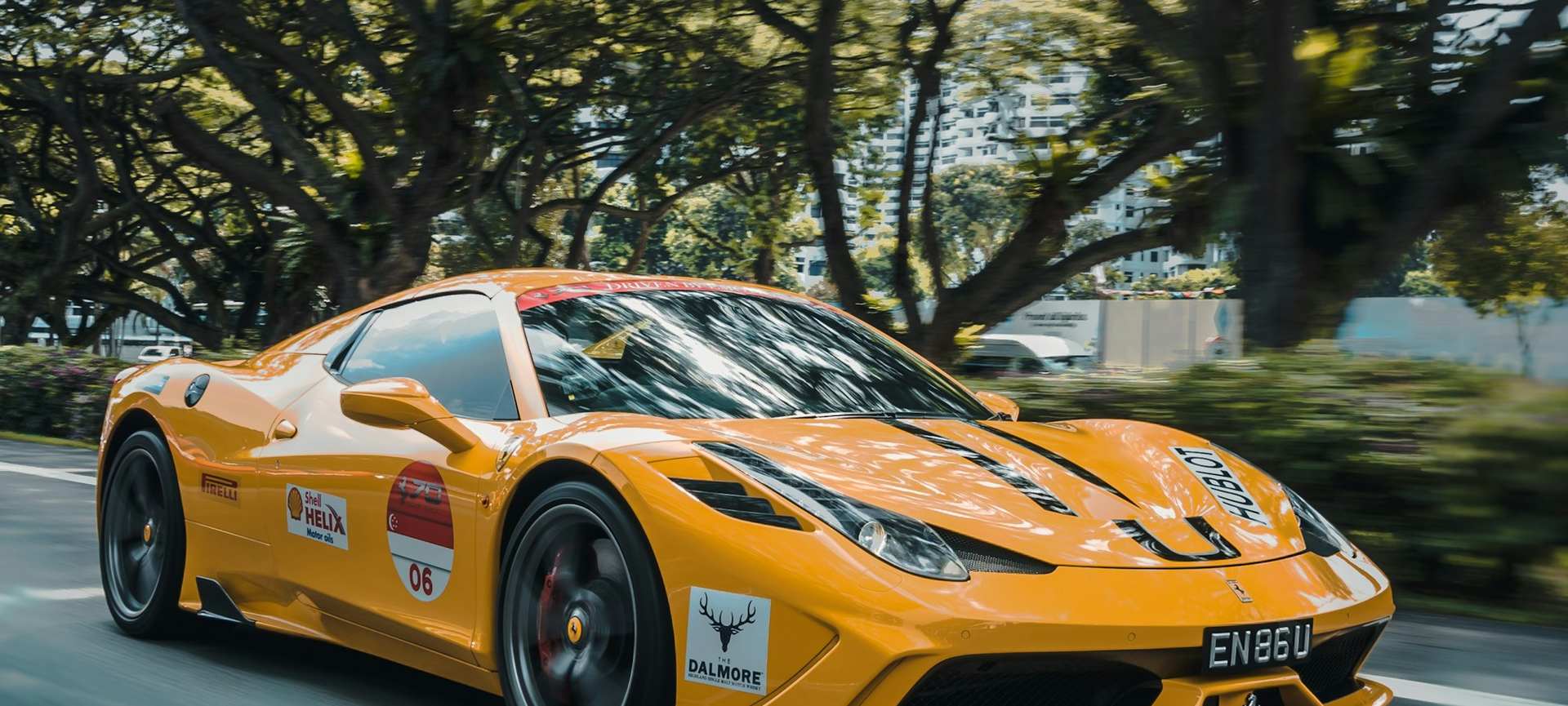 Ferrari 458 with racing livery
